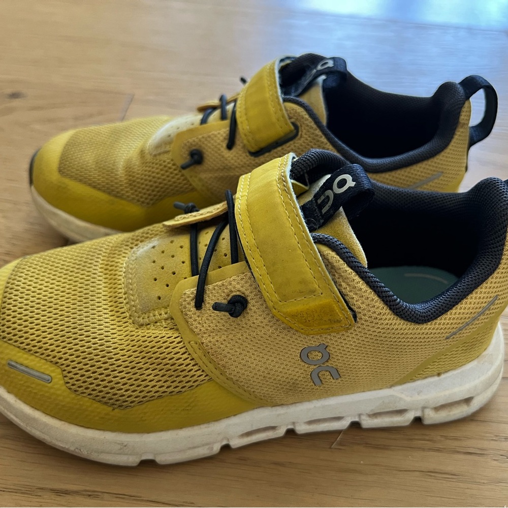 On Clouds Kids Yellow Sneakers